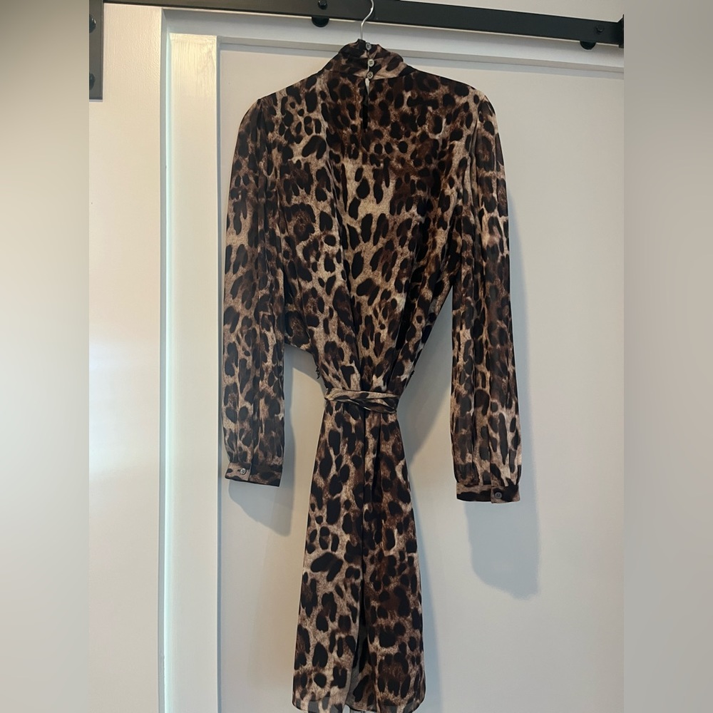 Bagley Mischka animal print dress size 12